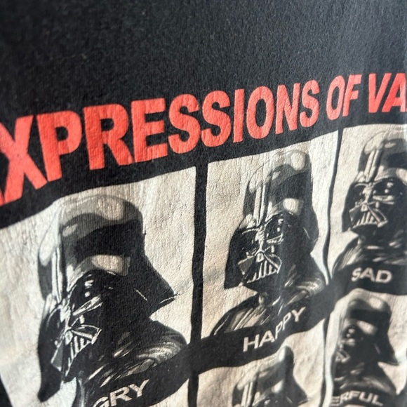Star Wars Official Expressions Of Vader T Shirt Funny Fan Tee Faces Of Vader L - Picture 11 of 13
